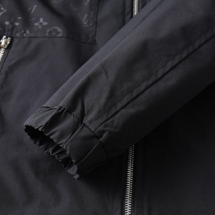 LV HOODED JACKET BLACK MONOGRAM 239039