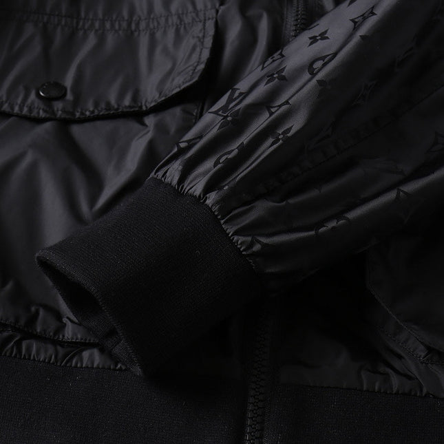LV HOODED JACKET BLACK 239040