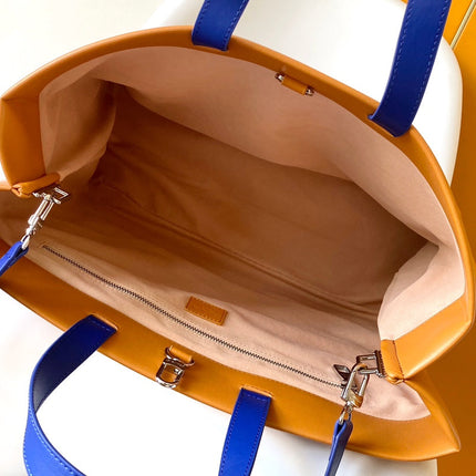 LV 26S SHOPPER TOTE 40 IN ORANGE CALFSKIN