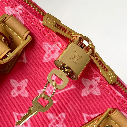 LV 26S ALMA BB BAG 23 IN DARK PINK MONOGRAM CANVAS