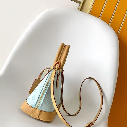 LV 26S ALMA BB BAG 23 IN LIGHT BLUE MONOGRAM CANVAS