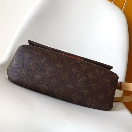 LV 26S TAKE OUT MESSENGER 32 IN BROWN CALFSKIN