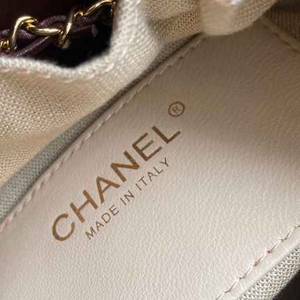 CHANEL 26S QUILTED HOBO BAG 27 IN BURGUNDY RED CALFSKIN GOLD HARDWARE