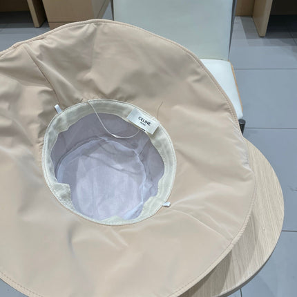 CELINE 25S BUCKET HAT 735012 IN BEIGE