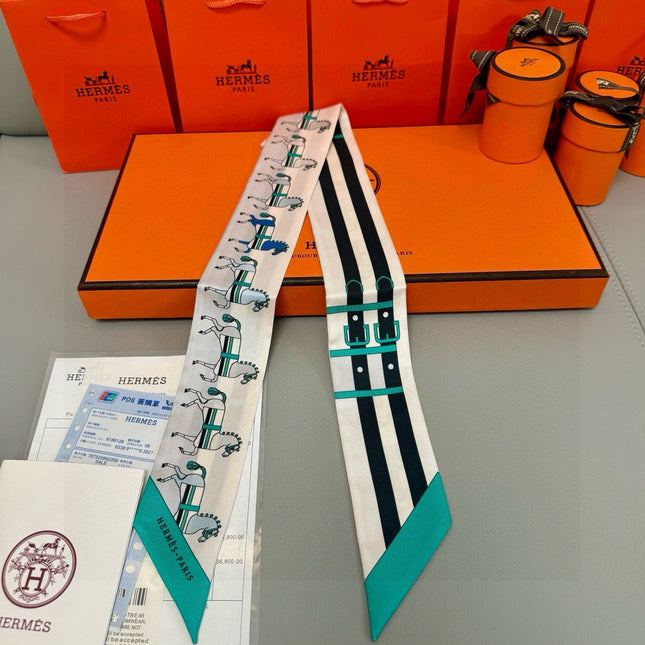 HERMES 25S TWILLY 86 IN SILK 989356