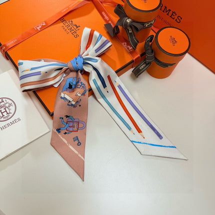 HERMES 26S TWILLY SCARF 86 IN SILK 500086