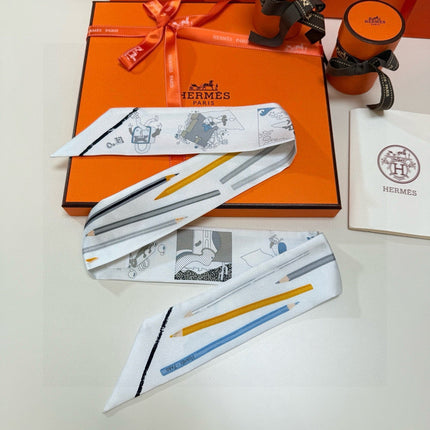 HERMES 26S TWILLY SCARF 86 IN SILK 500088