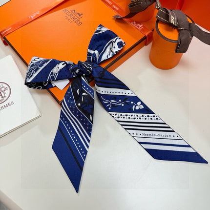 HERMES 26S TWILLY SCARF 86 IN SILK 500094