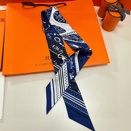 HERMES 26S TWILLY SCARF 86 IN SILK 500094