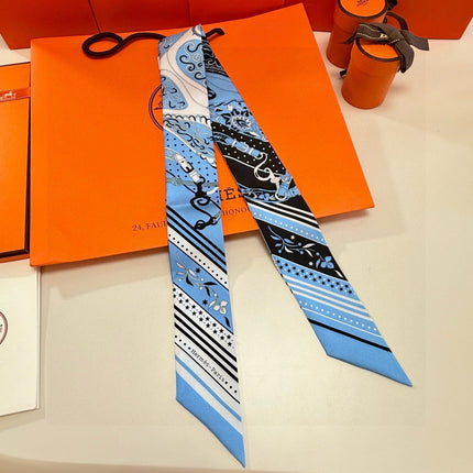 HERMES 26S TWILLY SCARF 86 IN SILK 500096