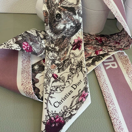 DIOR 26S SCARF 100CM IN SILK 293698