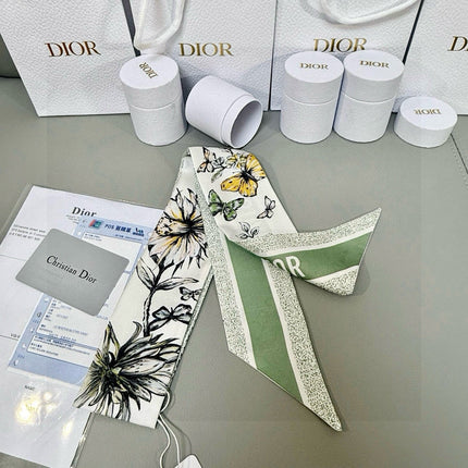 DIOR 26S SCARF 100CM IN SILK 305836