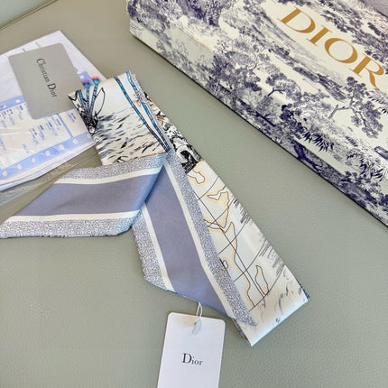 DIOR 26S SCARF 100CM IN SILK 305846