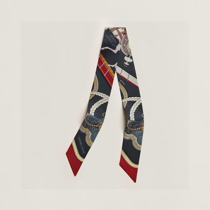 HERMES 26S TWILLY SCARF 86 IN SILK 496190