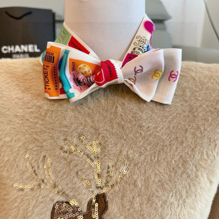 CHANEL 26S TWILLY SCARF 120 IN SILK 435390