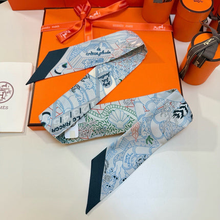 HERMES 26S TWILLY SCARF 86 IN SILK 492608
