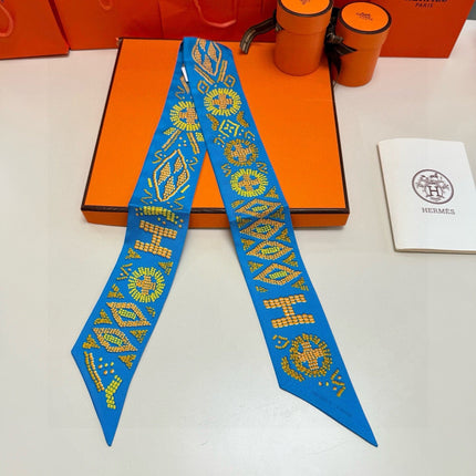 HERMES 26S TWILLY SCARF 86 IN SILK 492634