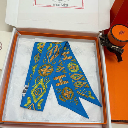 HERMES 26S TWILLY SCARF 86 IN SILK 492634