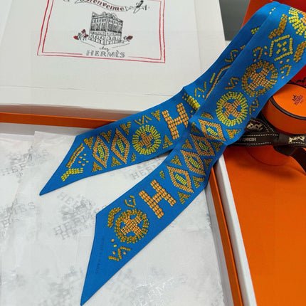 HERMES 26S TWILLY SCARF 86 IN SILK 492634