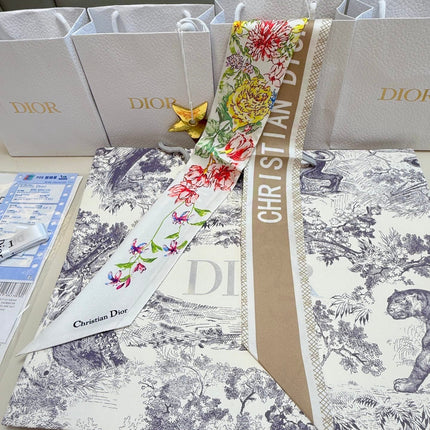 DIOR 26S SCARF 100CM IN SILK 316497
