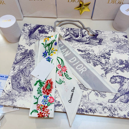 DIOR 26S SCARF 100CM IN SILK 316498