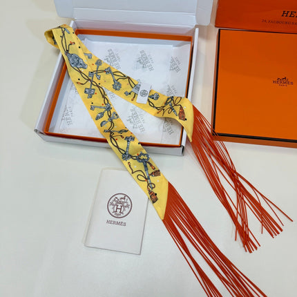 HERMES 26S TWILLY SCARF 86 IN SILK 492609