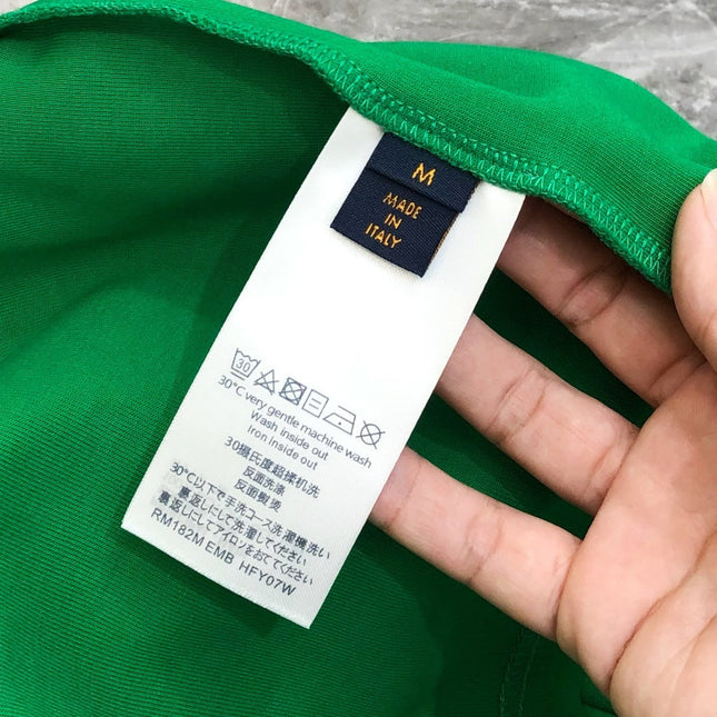 LV EMERALD GREEN COTTON T-SHIRT 239465
