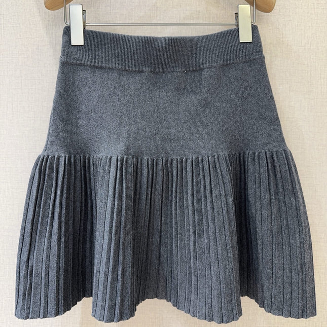 MIUMIU KNIT PLEATED SKIRT STYLE 803