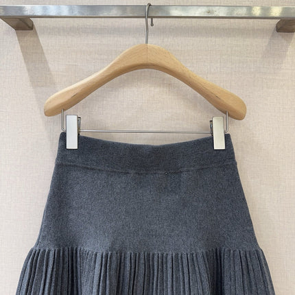 MIUMIU KNIT PLEATED SKIRT STYLE 803