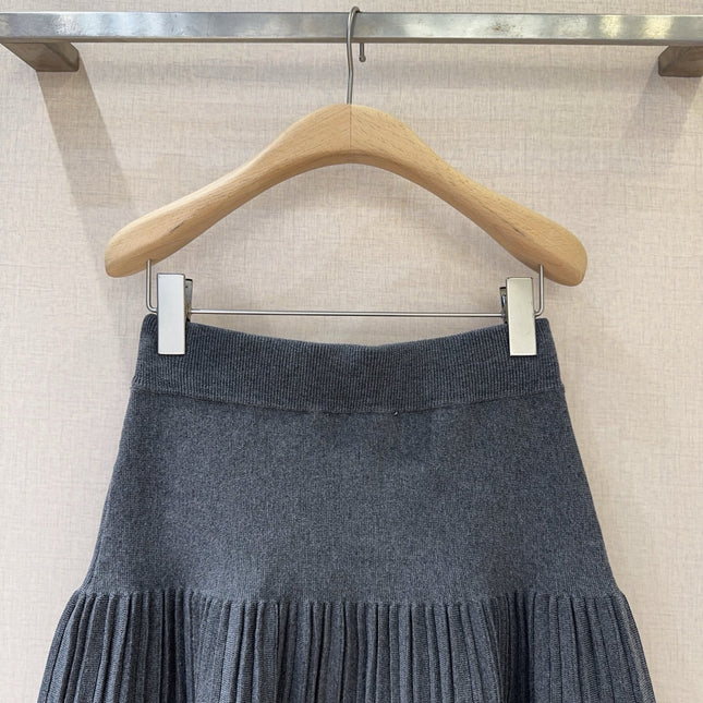 MIUMIU KNIT PLEATED SKIRT STYLE 803