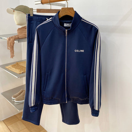 CELINE 26S ZIP-UP TRACK JACKET AND PANTS SET 678