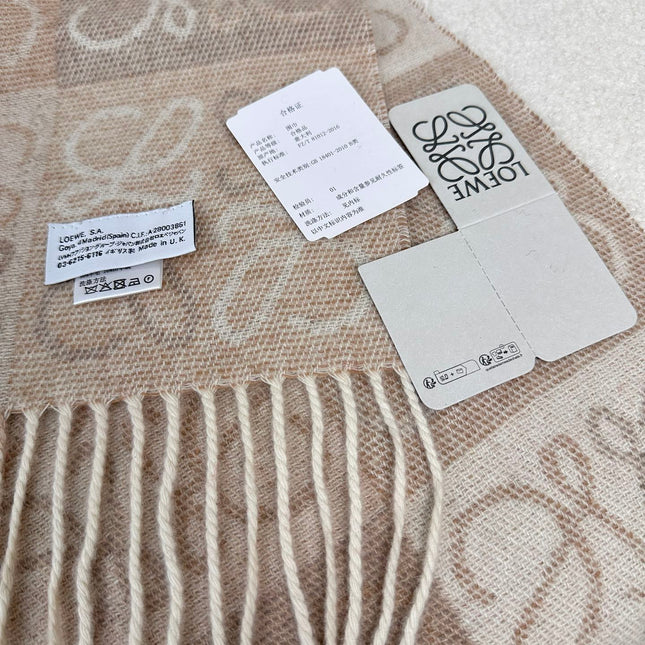 LOEWE 26S SCARF 200 IN CASHMERE 126268