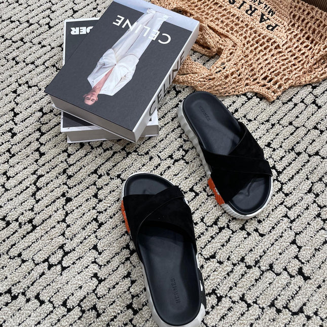 INFRA SANDAL BLACK SUEDE