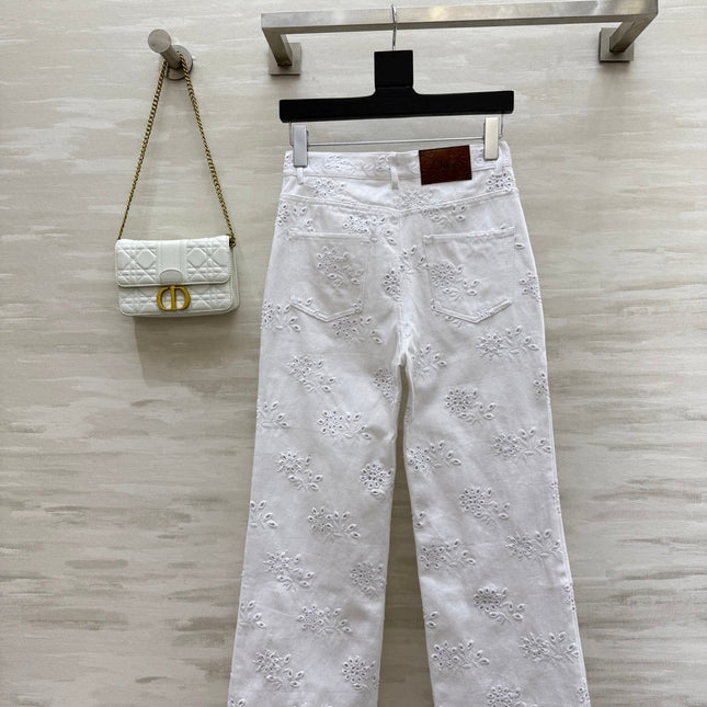 CHLOE 25S WHITE PANTS STYLE 002