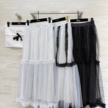 DIOR 25S LONG TULLE SKIRT STYLE 027