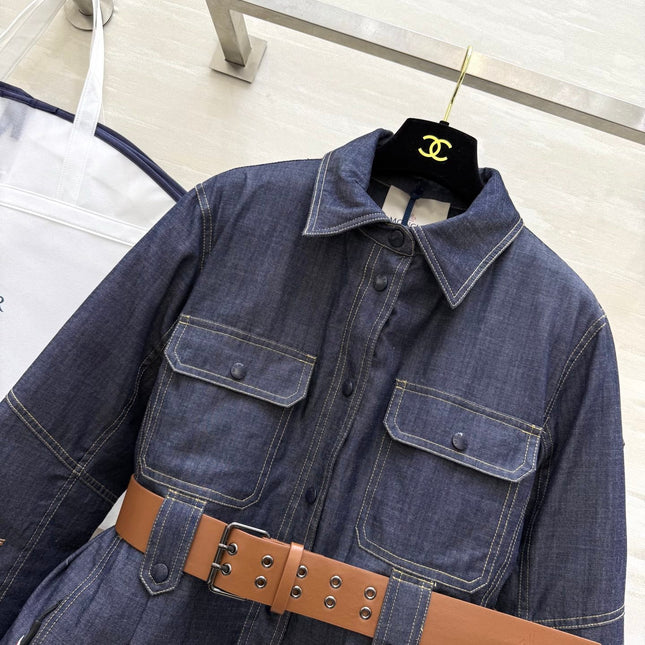 MONCLER 25S DENIM DOWN JACKET 344