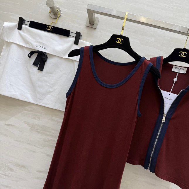 CHANEL 26S JACKET AND SLEEVELESS DRESS SET 962