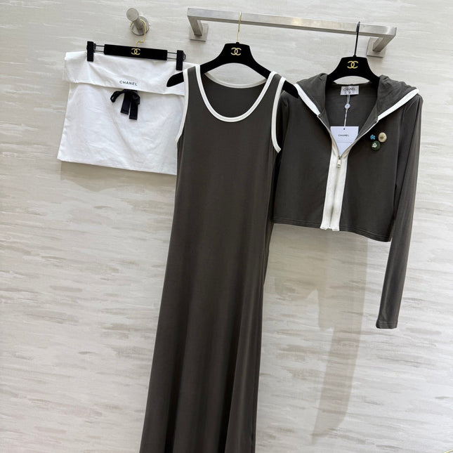 CHANEL 26S JACKET AND SLEEVELESS DRESS SET 960