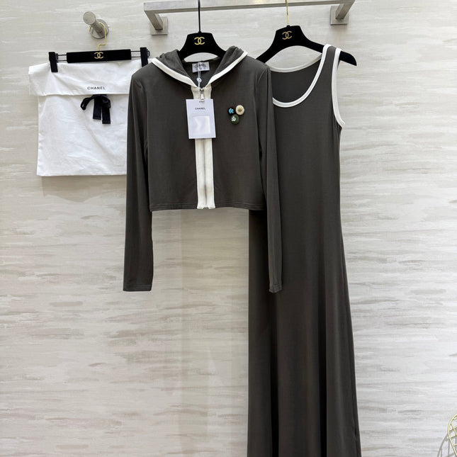 CHANEL 26S JACKET AND SLEEVELESS DRESS SET 960