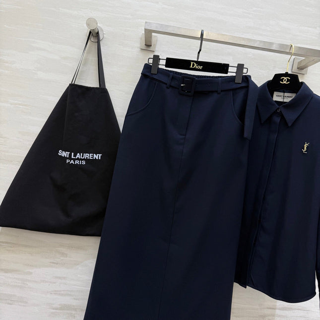 YSL 26S SHIRT AND SKIRT SET 353