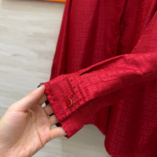 HERMES 26S SHIRT AND WIDE LEG PANTS SET 591