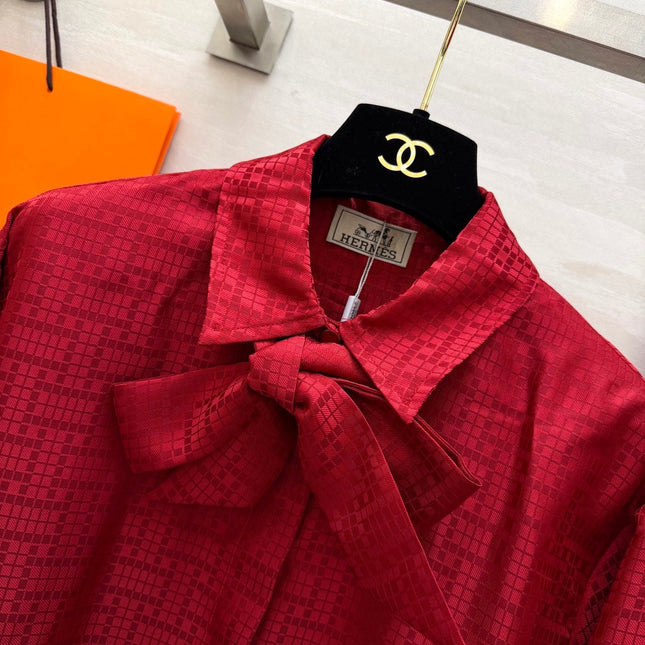 HERMES 26S SHIRT AND WIDE LEG PANTS SET 591