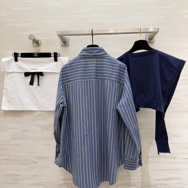 CHANEL 26S SHIRT AND WOOL SCARF 972