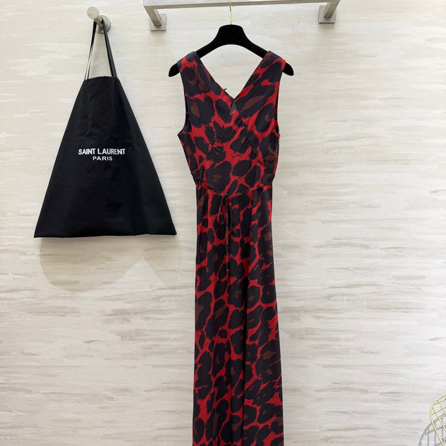YSL 26S V-NECK MAXI DRESS 276