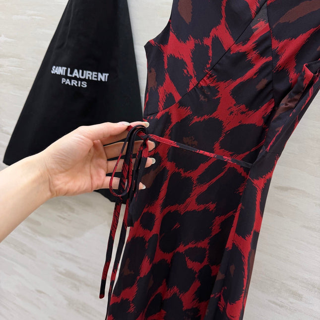 YSL 26S V-NECK MAXI DRESS 276