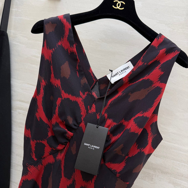 YSL 26S V-NECK MAXI DRESS 276