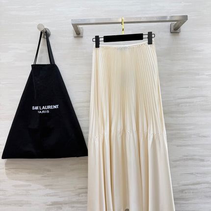 YSL 26S PLEATED MIDI SKIRT 270