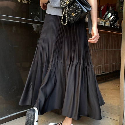 YSL 26S PLEATED MIDI SKIRT 267