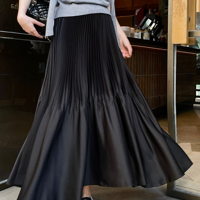 YSL 26S PLEATED MIDI SKIRT 267