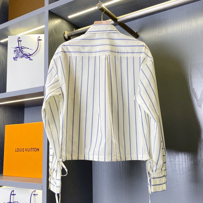 MONCLER 26S STRIPED LONG-SLEEVE SHIRT 679